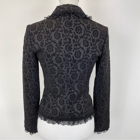 Cocoon Italy Lace Embellished Jacket Black Size 6 - Picture 5 of 14